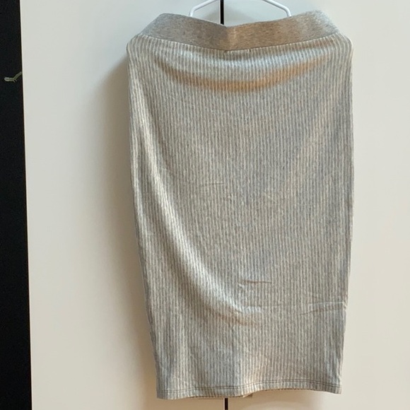 James Perse - Cotton Fleece Pencil Skirt - M/2 - Picture 3 of 6